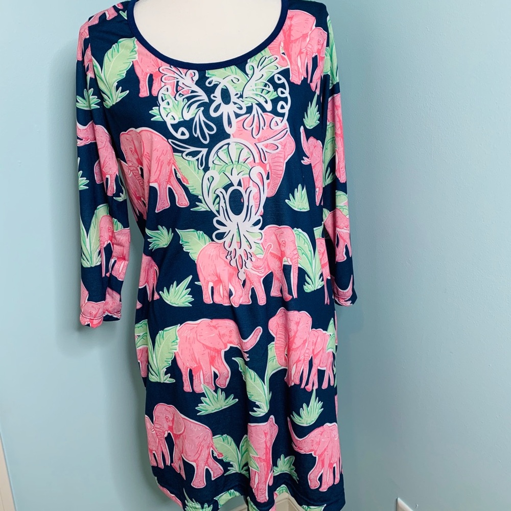Simply Southern elephant dress sz medium